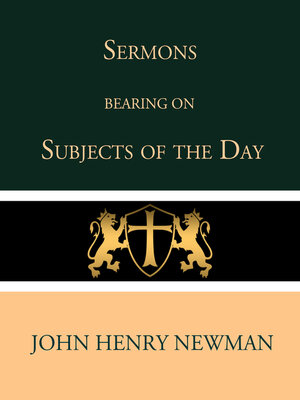 cover image of Sermons Bearing on the Subjects of the Day